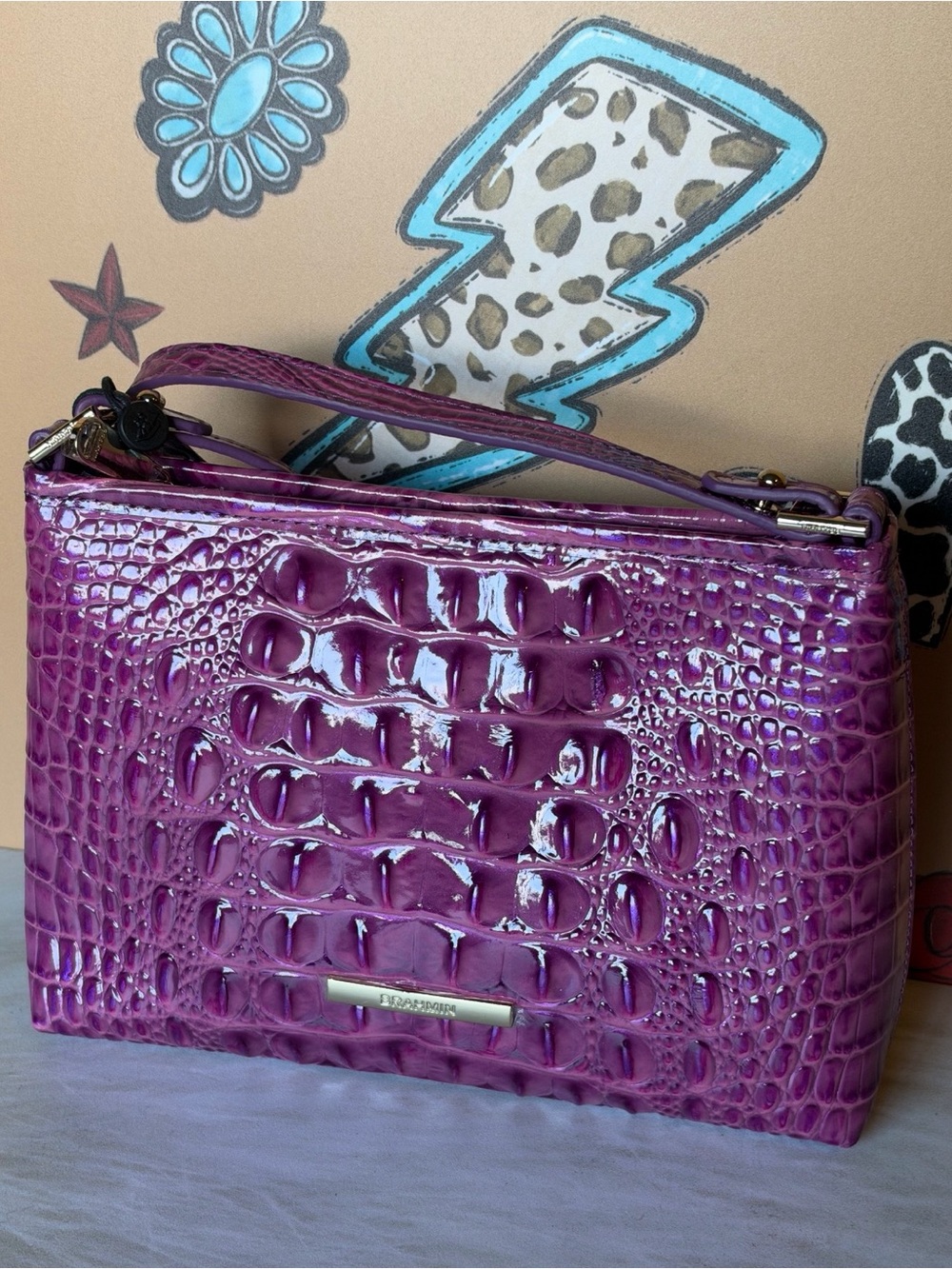 Brahmin Dewberry Lorelei NWT purple beauty Price firm
